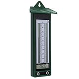 Max-Min-Thermometer, klassisches Design in Grün, -40 bis +50 C, digitales Thermometer, f...