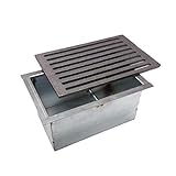 Gusseisen Grillrost 20,5 x 31,5 x 1 mit Ascheschublade für Kamin