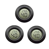 EEEKit 3-Pack Hygrometer Thermometer Digitaler LCD-Monitor Luftfeuchtigkeitsmessgerät fü...