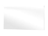 850W Glasheizpaneel, Infrarotheizung weiß, rahmenloses Glaspaneel 79x119cm, IP44, Vitalhe...