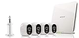 Arlo HD Smart Home 4 HD-Überwachungskameras und Sicherheitssystem (100% kabellos, Indoor/...