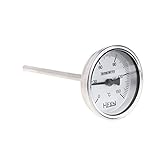 A0127 Edelstahl-Bimetall-Thermometer 1 / 4PT-Gewinde L = 100 mm 0~50 ~ 300 ℃ WSS-303