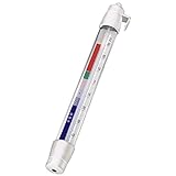 Xavax Analoges Thermometer (zum Aufhängen im Kühlschrank, Gefrierschrank, Tiefkühltruhe...