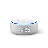 Der neue Echo Dot (3. Gen.) - smarter Lautsprecher mit Uhr und Alexa, Sandstein Stoff