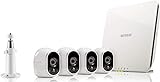 Arlo HD Smart Home 4 HD-Überwachungskameras und Sicherheitssystem (100% kabellos, Innen/A...