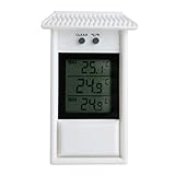 Vvciic Digitaler Max Min Treibhaus Thermometer Monitor-Maximal- und Minimaltemperaturen au...