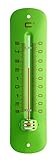 TFA Dostmann Analoges Innen-Außen-Thermometer aus Metall, grün