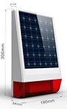 Multi Kon Trade: Funk Solar Power Sirene mit Bitzlicht * Innovativ * Einfach * Funk Solar-...