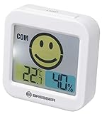 Bresser Temeo Smile Thermometer Hygrometer mit Raumklimaindikator zum Vorbeugen von Schimm...