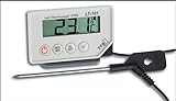 TFA Dostmann LT-101 Profi-Digitalthermometer, mit Einstichfühler, optische und akustische...
