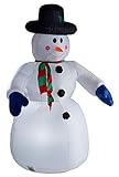Gartenpirat Aufblasbarer Schneemann 180 cm beleuchtet Weihnachtsdekoration Figur groß