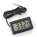 Eidyer Digital LCD Thermometer Temperatur Monitor mit externer wasserdichter Sonde für K...