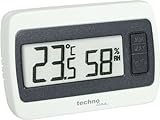 Technoline WS 7005 kleines Thermometer mit Min/Max Temperaturanzeige und Luftfeuchteanzeig...