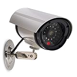 kwmobile Kamera Dummy Überwachungskamera Attrappe - Fake Camera mit rotem LED Licht - tä...