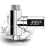 QXM LED-Digital-Thermometer-Wasser-Duschhahn-Baby-Realzeitwasserstrom-Küche-Badezimmer-Te...