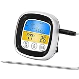 Vegena Digital Grillthermometer,Outdoor Grill-Thermometer mit Berührbar LCD Display,Brate...
