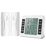 [Genauer] ORIA Kühlschrank Thermometer Gefrierschrank Thermometer, Kühlschrankthermomete...
