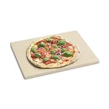 Burnhard Universal Pizzastein für Backofen, Gasgrill & Holzkohlegrill aus Cordierit für ...
