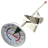 Frothy Milk Thermometer With 175mm Stainless Steel Probe and Clip Barista Coffee