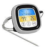 James BBQ-Thermometer mit Touch-LED-Display Küchenwerkzeug für Backofen Fleisch Thermome...