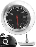 HomeTools.eu® - Temperatur-Beständiges, analoges BBQ Grill-Thermometer Koch-Thermometer,...