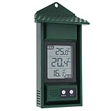 Digitales Gewächshausthermometer, max. und minimale Temperaturen, für Innen- und Außenb...
