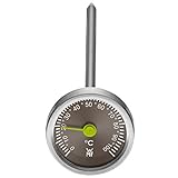 WMF Scala Instant Thermometer analog, Ø 3,0 cm, Cromargan Edelstahl, Glas, Küchenthermom...