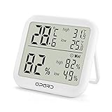 Opard digitales Thermometer Hygrometer innen,Raumthermometer,Thermo Hygrometer,Hydrometer ...