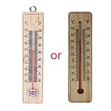 Brucelin Thermometer zur Befestigung im Innen- und Außenbereich, Haus, Garten, Garage