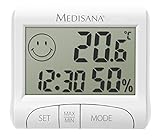 Medisana HG 100, digitales Hygrometer für innen, Thermometer mit Luftfeuchtigkeit, Raumte...
