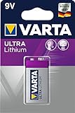 VARTA Lithium 9V Block, ideal für Rauchmelder, GPS Geräte Sport- und Outdoor-Einsätze (...