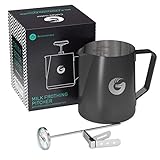 Coffee Gator Milchaufschäumkanne - Dampferzeuger mit Thermometer - 550ml