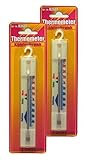 2 x Kühlschrankthermometer, Gefrierfach, Kühlschrank, Gefriertruhe, Thermometer