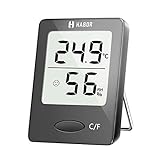 Habor Thermo-Hygrometer, Luftfeuchtigkeitsmessgerät Innen Digitales Thermometer Hygromete...