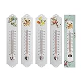 THERMOMETER ,30cm,Nostalgie,Zimmerthermometer,Gartenthermometer,Temperatur (Motiv-1)