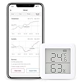 SwitchBot - Thermometer und Hygrometer, kompatibel mit Alexa, iPhone und Android, drahtlos...