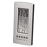 Hama LCD-Thermometer mit Uhr, Wecker und Geburtstagsfunktion