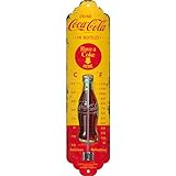 Nostalgic-Art 80311 Coca-Cola - In Bottles Yellow, Thermometer