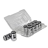 10x Panasonic Industrial CR2 3V Lithium Batterie in praktischer Batteriebox von Weiss - Mo...