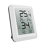 ORIA Innen Thermo Hygrometer, Digital Thermometer Indoor Temperatur und Luftfeuchtigkeit M...