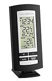 TFA Dostmann Basic Funk-Thermometer, Außentemperatur, Innentemperatur, Funkuhr mit Alarm