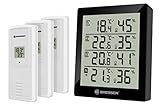 Bresser Wetterstation Funk mit Außensensor Thermometer Hygrometer Temeo Hygro Quadro inkl...