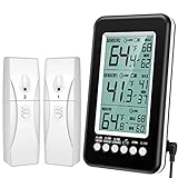 [Upgraded 2020] ORIA Kühlschrank Thermometer, Digitales Gefrierthermometer, Kühlschrankt...