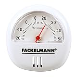 Fackelmann Thermometer TECNO, Thermometer für den Innenbereich, analoge Temperaturanzeige...