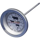 Amaux Analoges Fleisch-Thermometer Braten-Thermometer Ofen-Thermometer