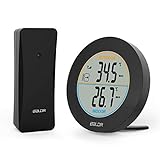 Digital Indoor Outdoor Thermometer E-More kabelloses LCD Display Thermometer, Temperaturmo...
