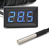 Droking Digital Thermometer -55-125 ° C 0.56 inch LED-Anzeige Temperaturfühler Indoor Ou...