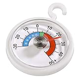 Xavax Analoges Thermometer (zum Aufhängen im Kühlschrank, Gefrierschrank, Tiefkühltruhe...