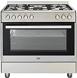 Beko GM 15020 DX Gas Electric Cooker Catalytic B/SIDE PANELS/104 Litre Interior/Stainless ...