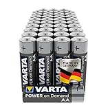 VARTA Power on Demand AA Mignon Batterien (40er Pack Vorratspack in umweltschonender Verpa...